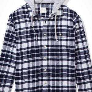 American eagle flannel hoodie
